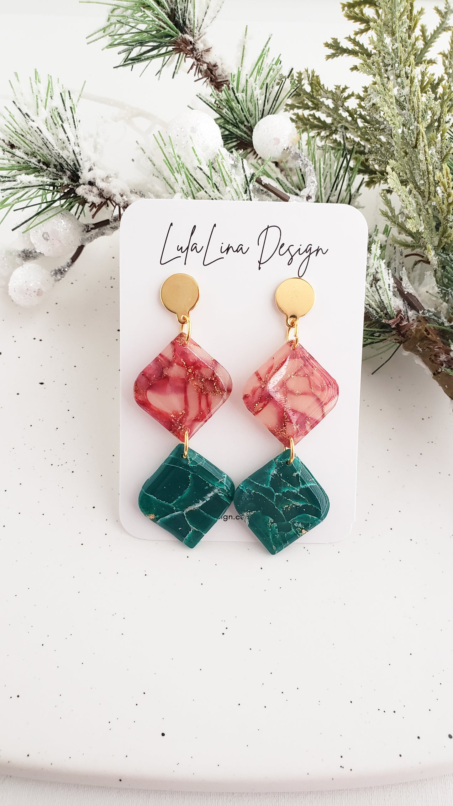 Christmas Diamond dangles