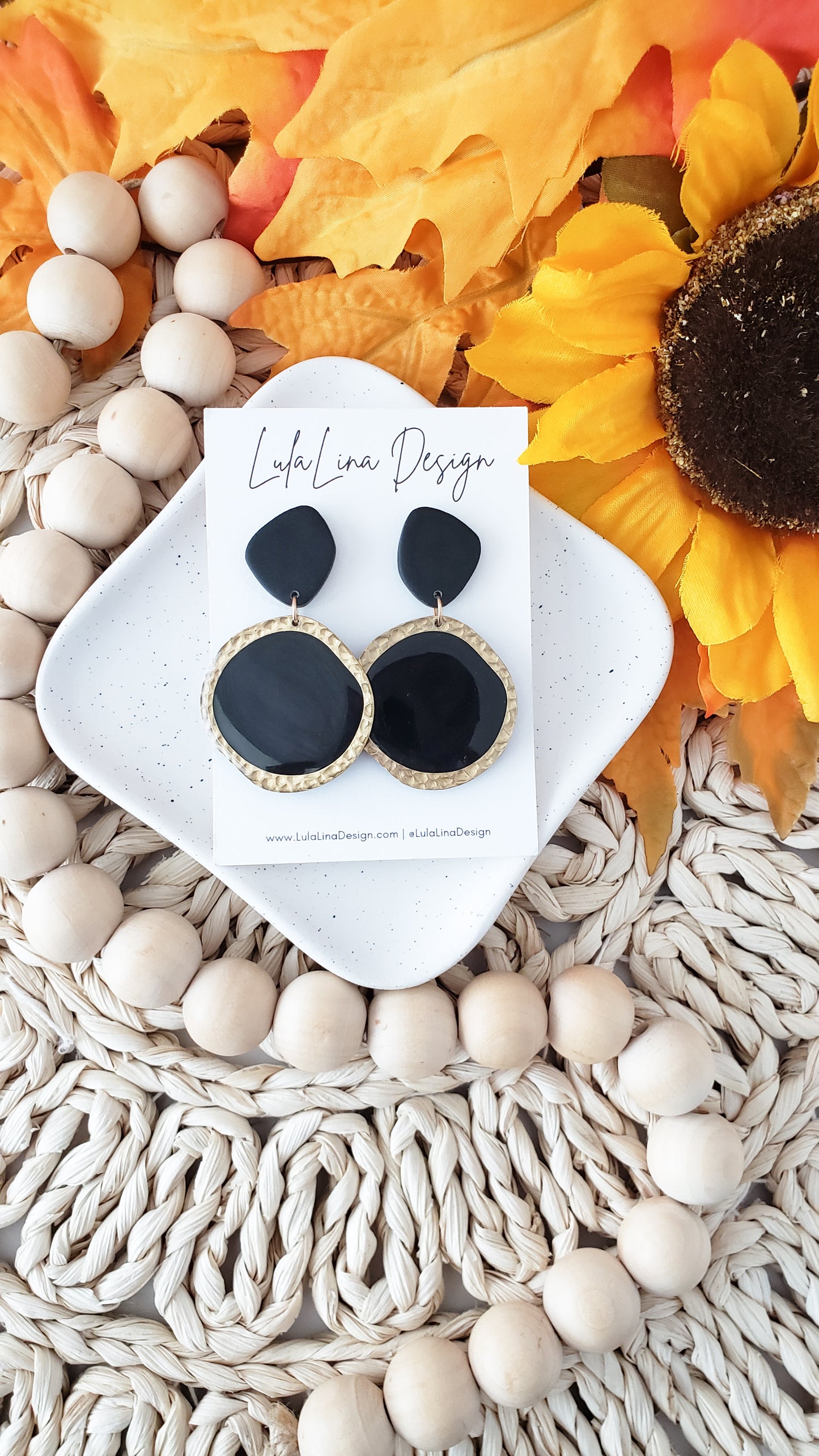 Organic Ovals | Brass Inlay