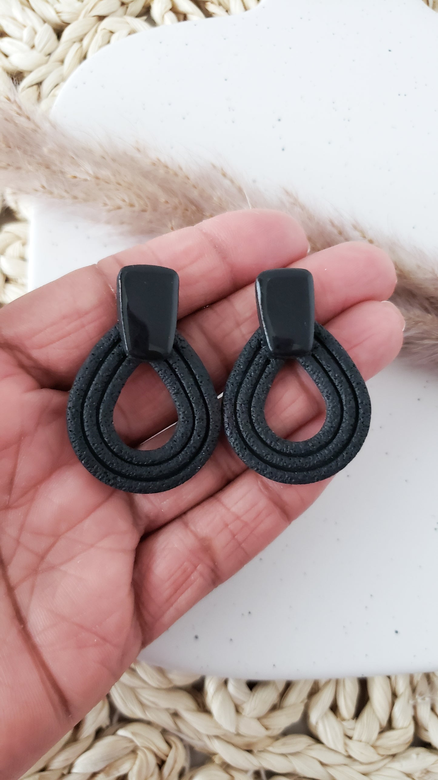 the Emmie in Black | Studs